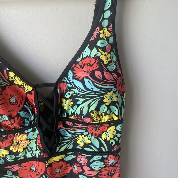 Adore Me Andressa Contour Plus One Piece Swimsuit Womens Size 1X Floral Vibrant‎ - Picture 8 of 14